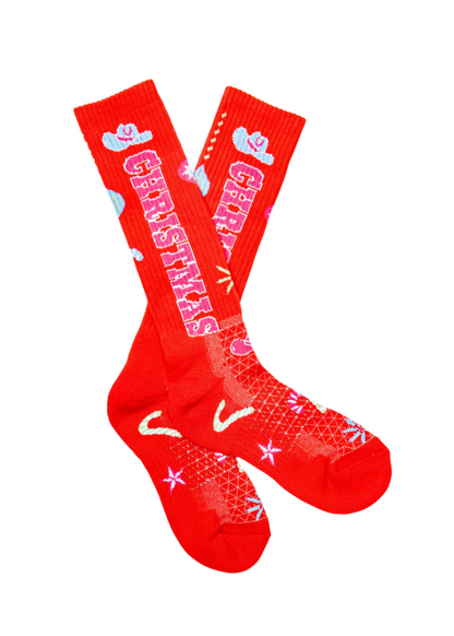 Cowgirl Christmas Performance Socks
