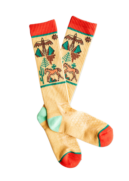 LC Bad Cowgirl Co Ranch Runners Performance Socks