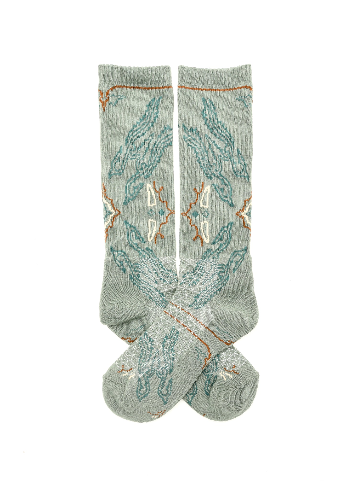 Fringe Tucumcari Grey Performance Socks