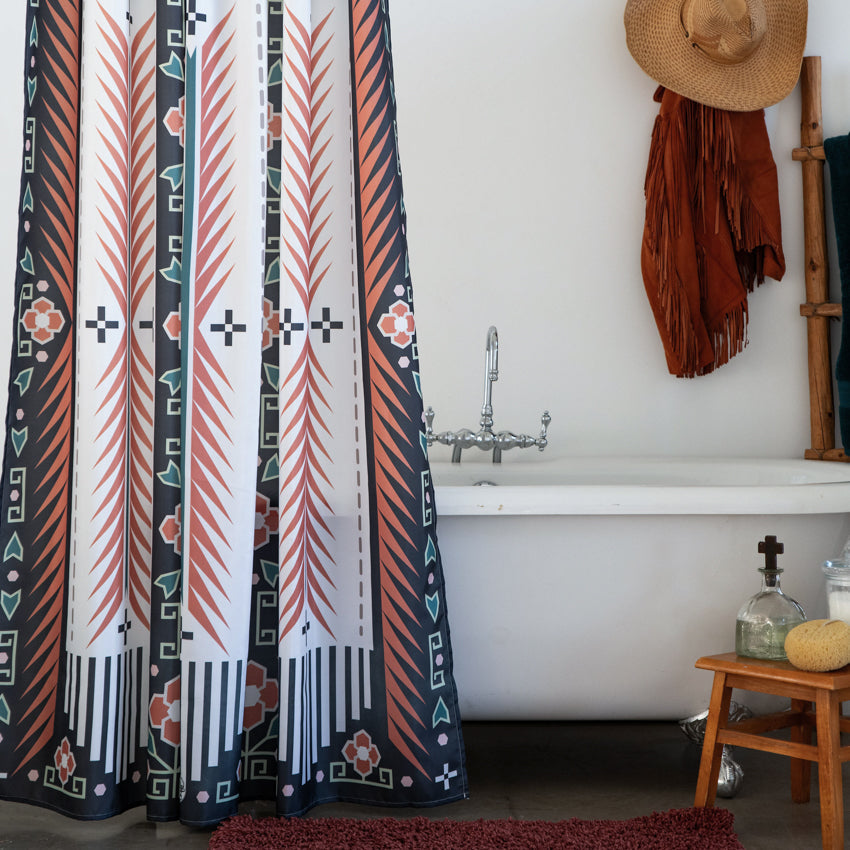 Fringe Shower Curtain - Spirit