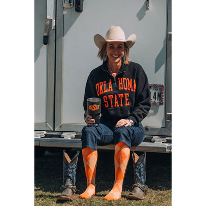 Lucky Chuck Orange Outlaw Performance Socks