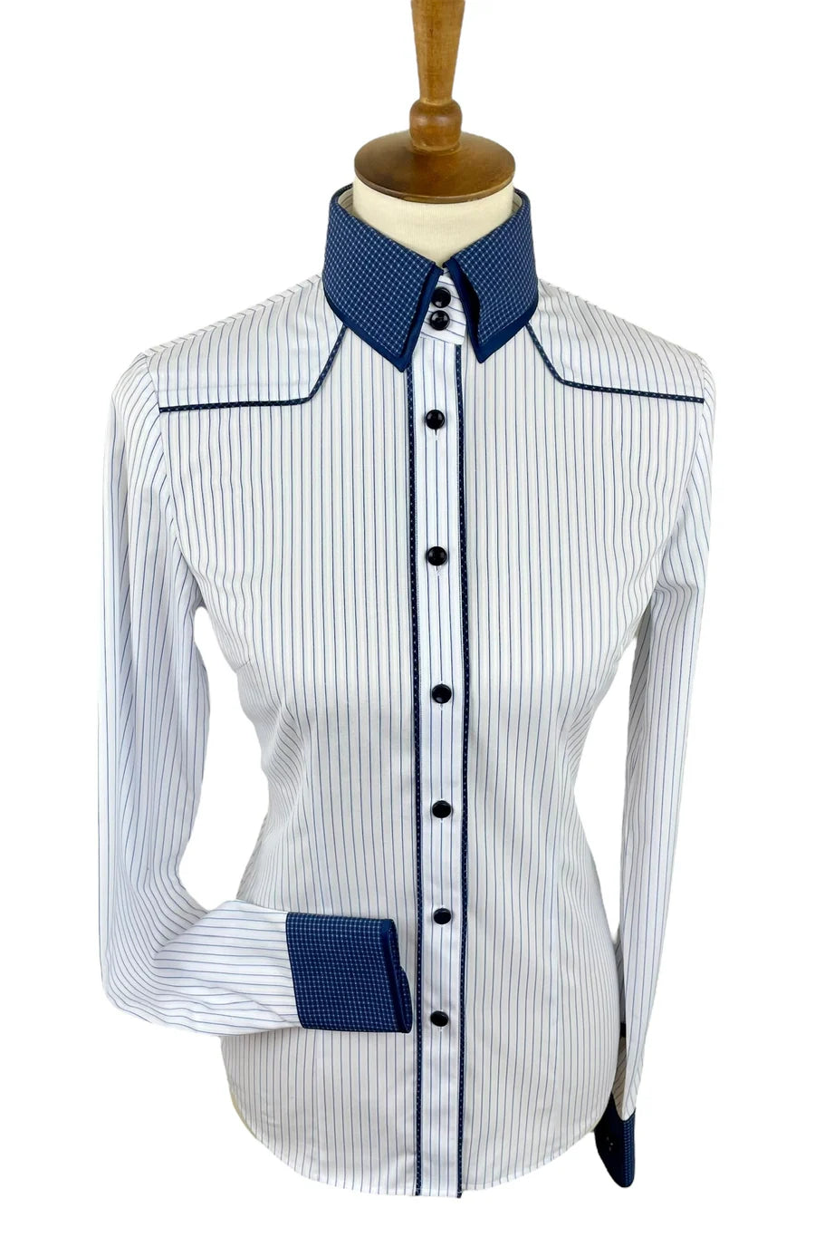 The Blue Pinstripe Western Shirt