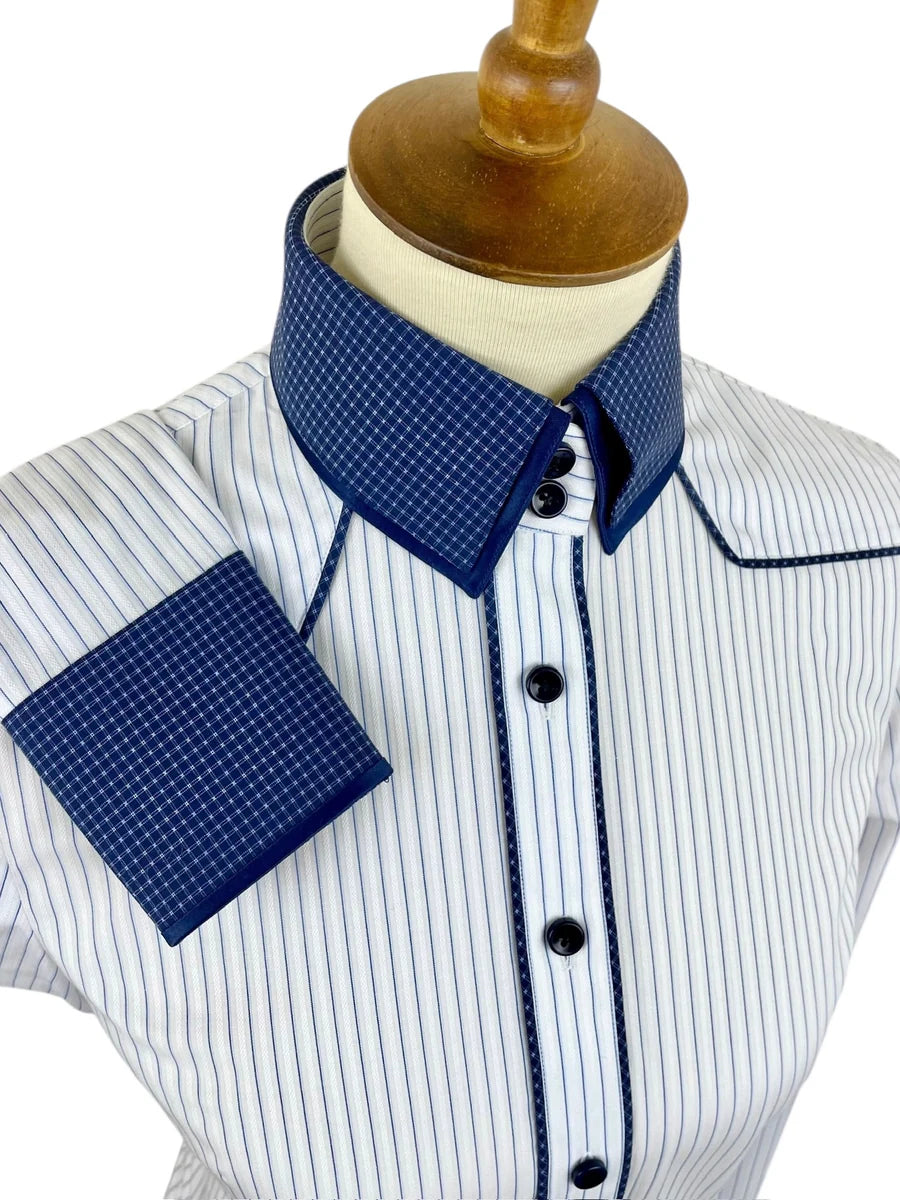 The Blue Pinstripe Western Shirt