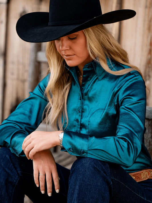 Frank & Rio Stretch Taffteta Turquoise