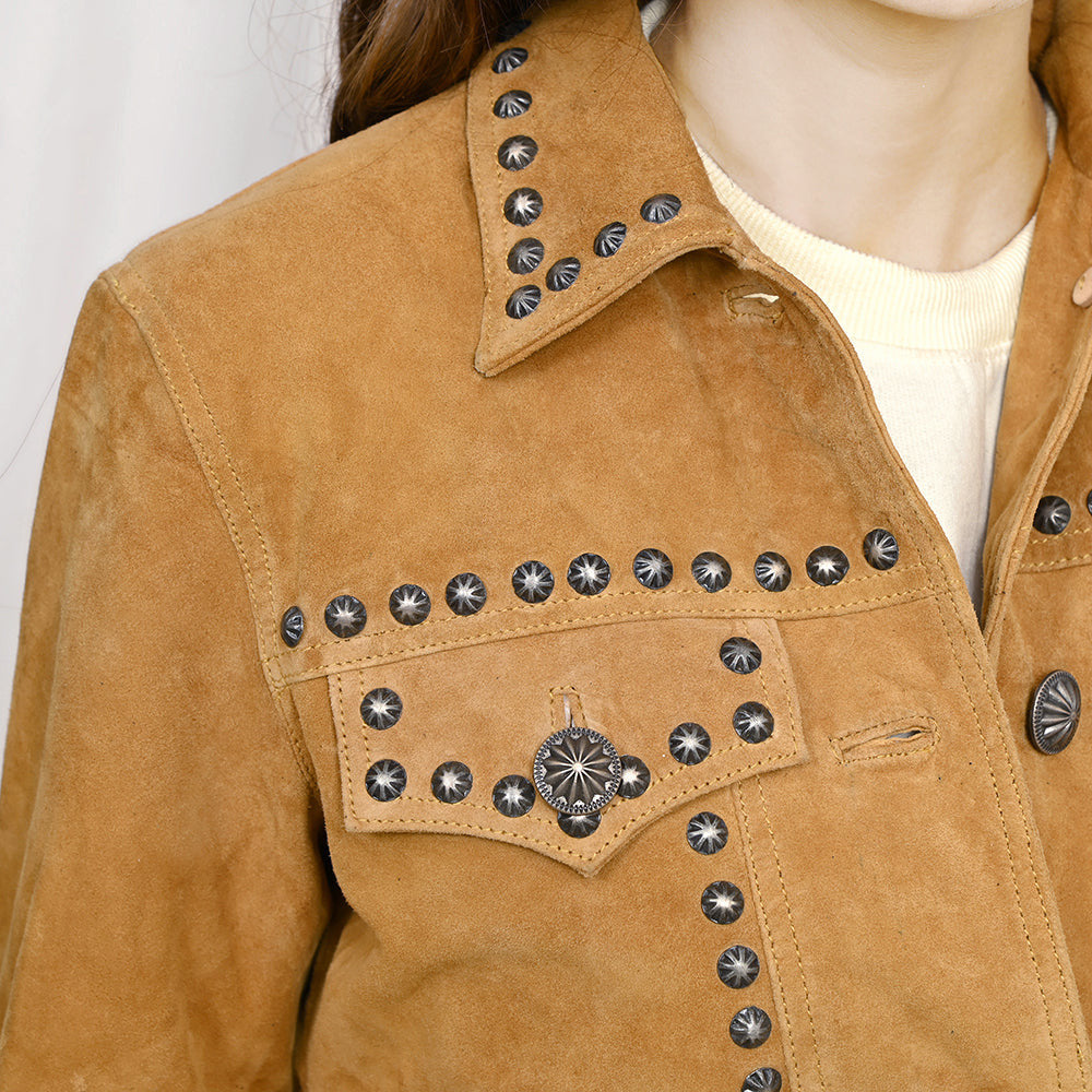 The Odessa Tan Suede Jacket