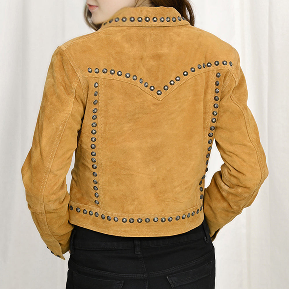 The Odessa Tan Suede Jacket