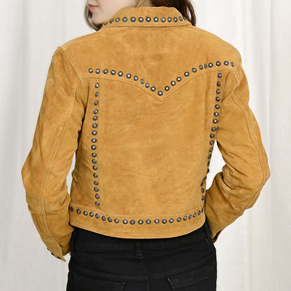 The Odessa Tan Suede Jacket