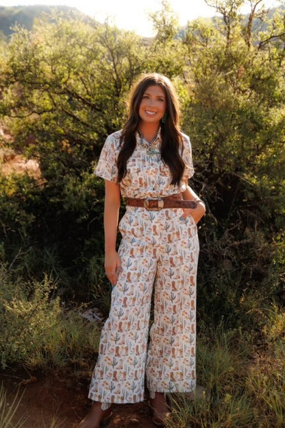 Howdy Hanny Desert Floral Romper