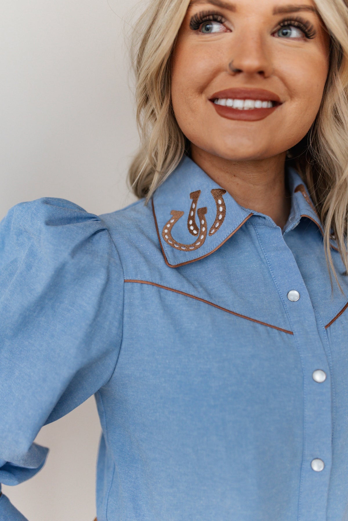 The Texas Blue Boon Blouse