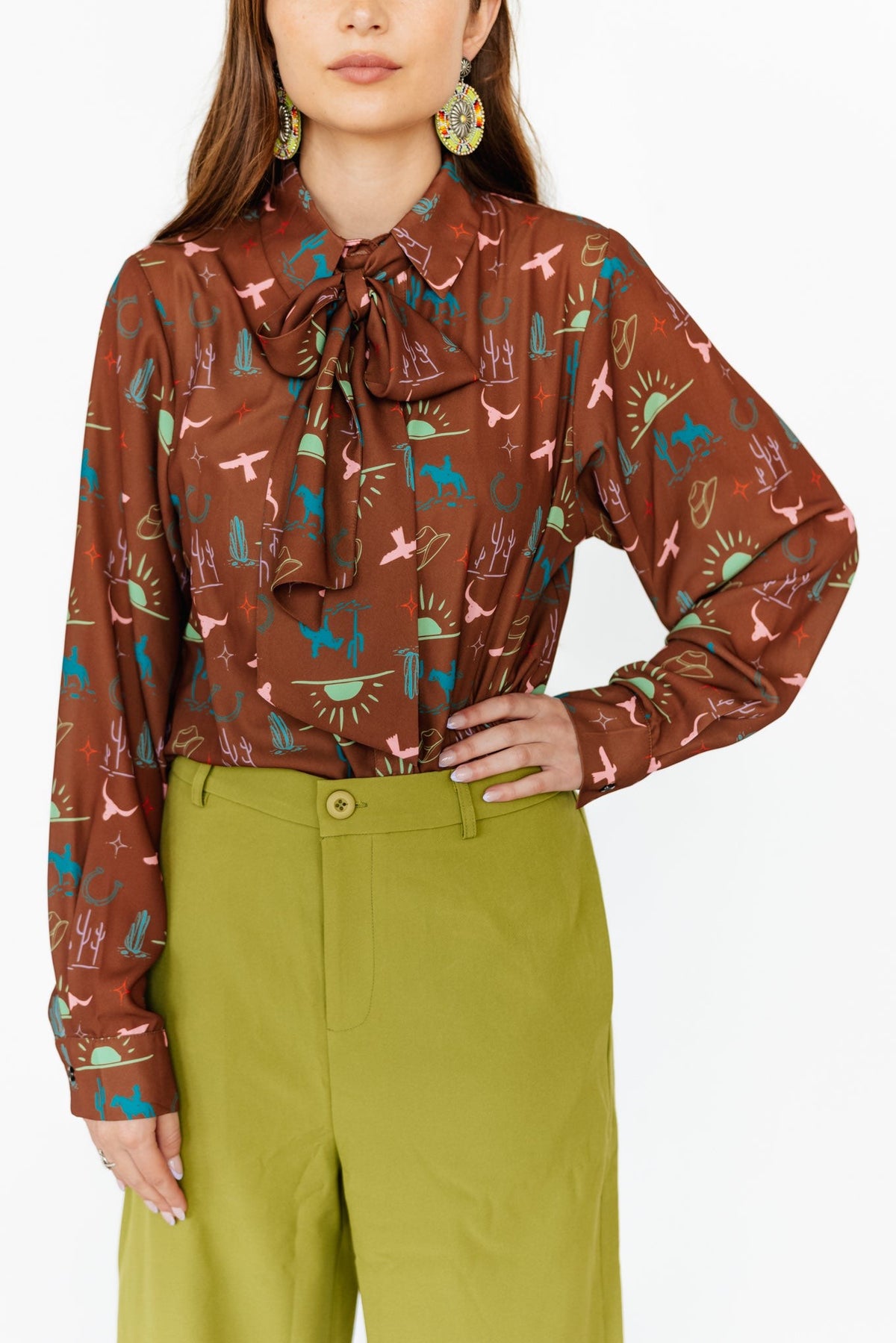 Cowboy Dreaming Tie Top