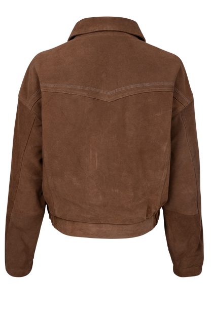 Collar Tip Bomber Jacket