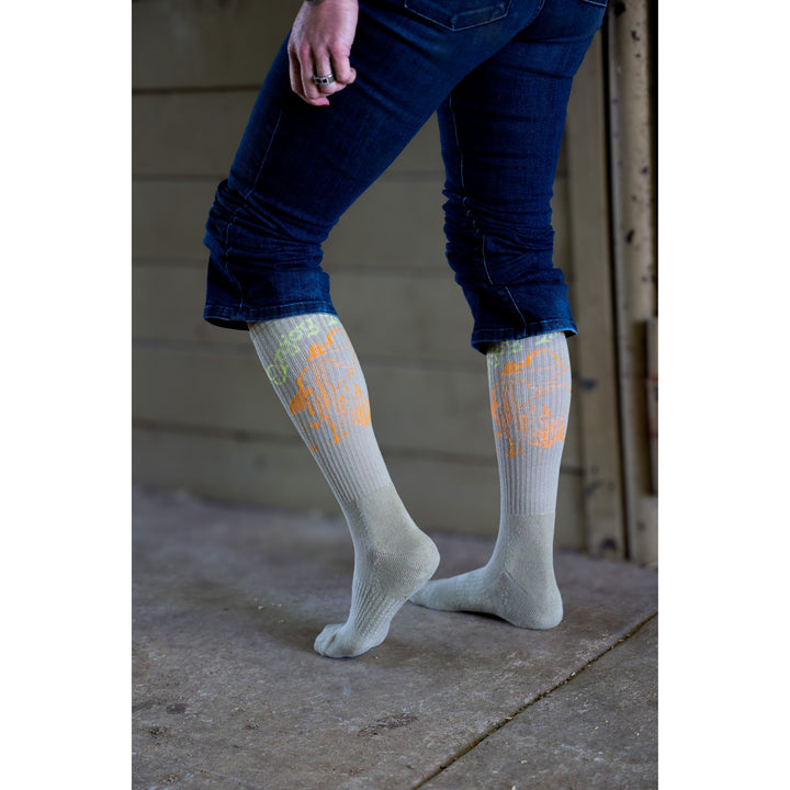 Enjoy the Ride Tan Performance Socks