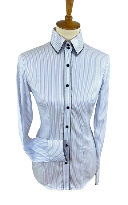 The Blue Pinstripe Western Shirt