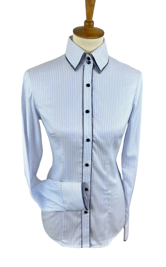 The Blue Pinstripe Western Shirt