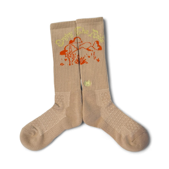 Enjoy the Ride Tan Performance Socks