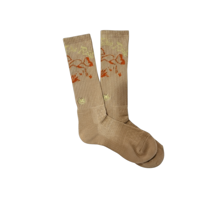 Enjoy the Ride Tan Performance Socks