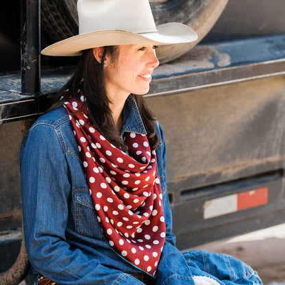 Fringe Scarves Red Baldy
