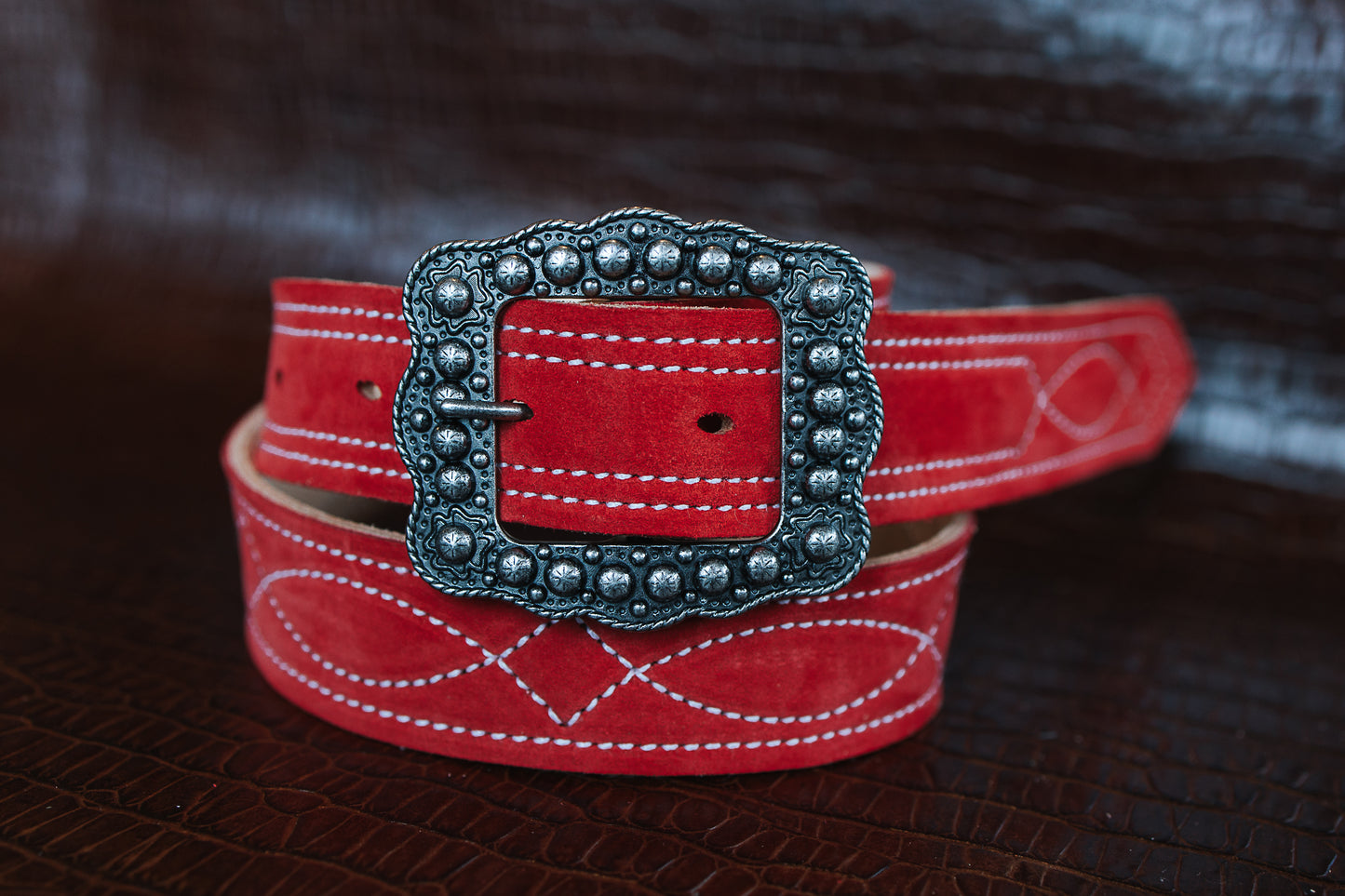 Lucksall Leather suede belt