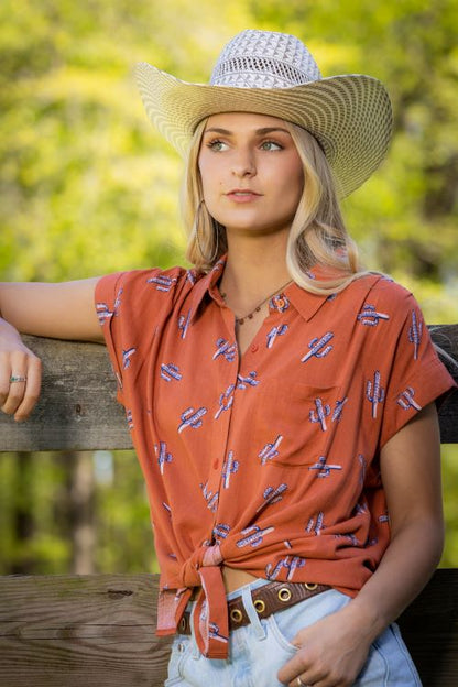 Short Sleeve Cactus Shirt