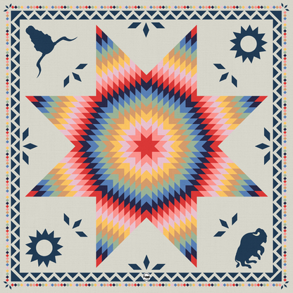 Fringe Scarves Sun Starquilt Bandana