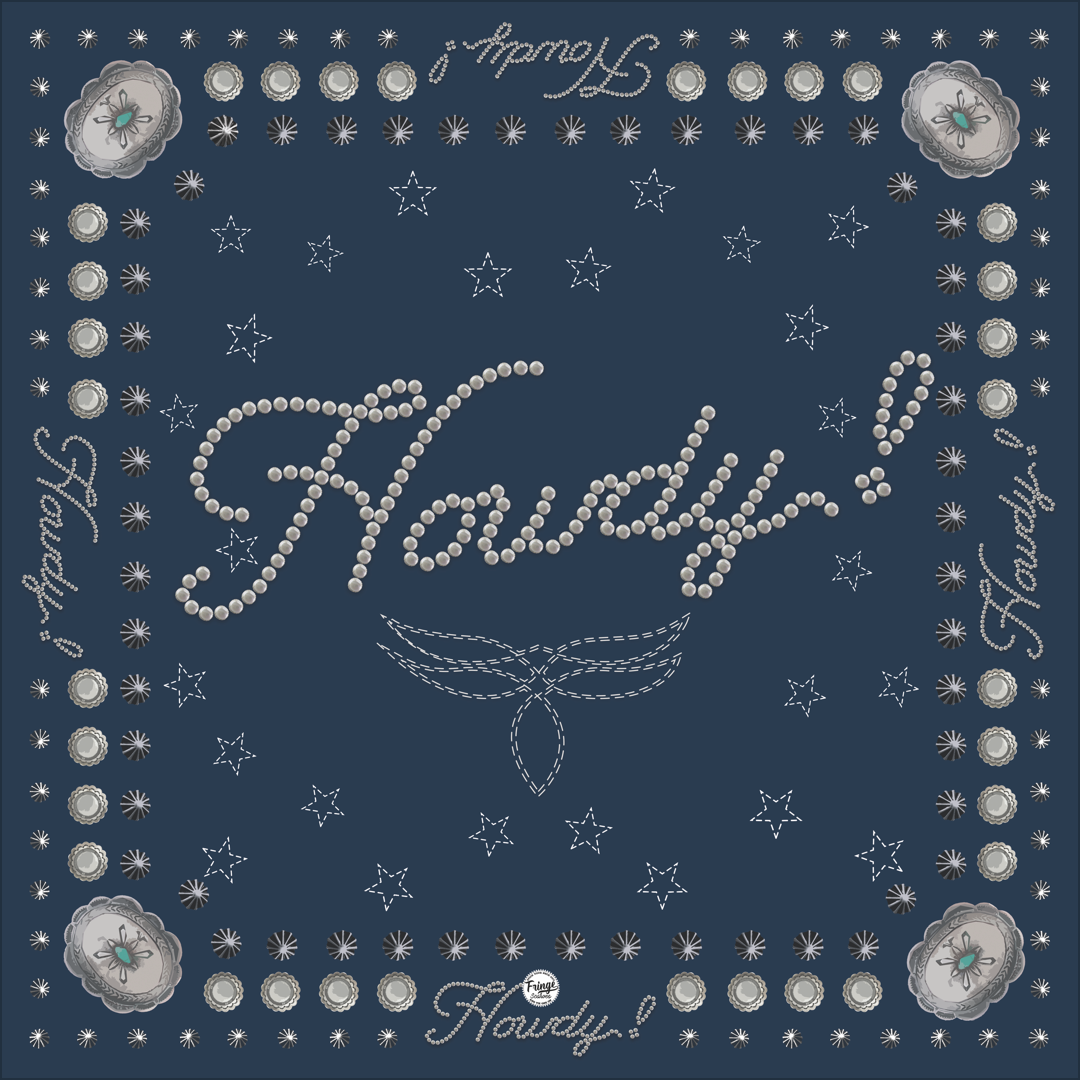 Fringe Scarves Howdy Bandana