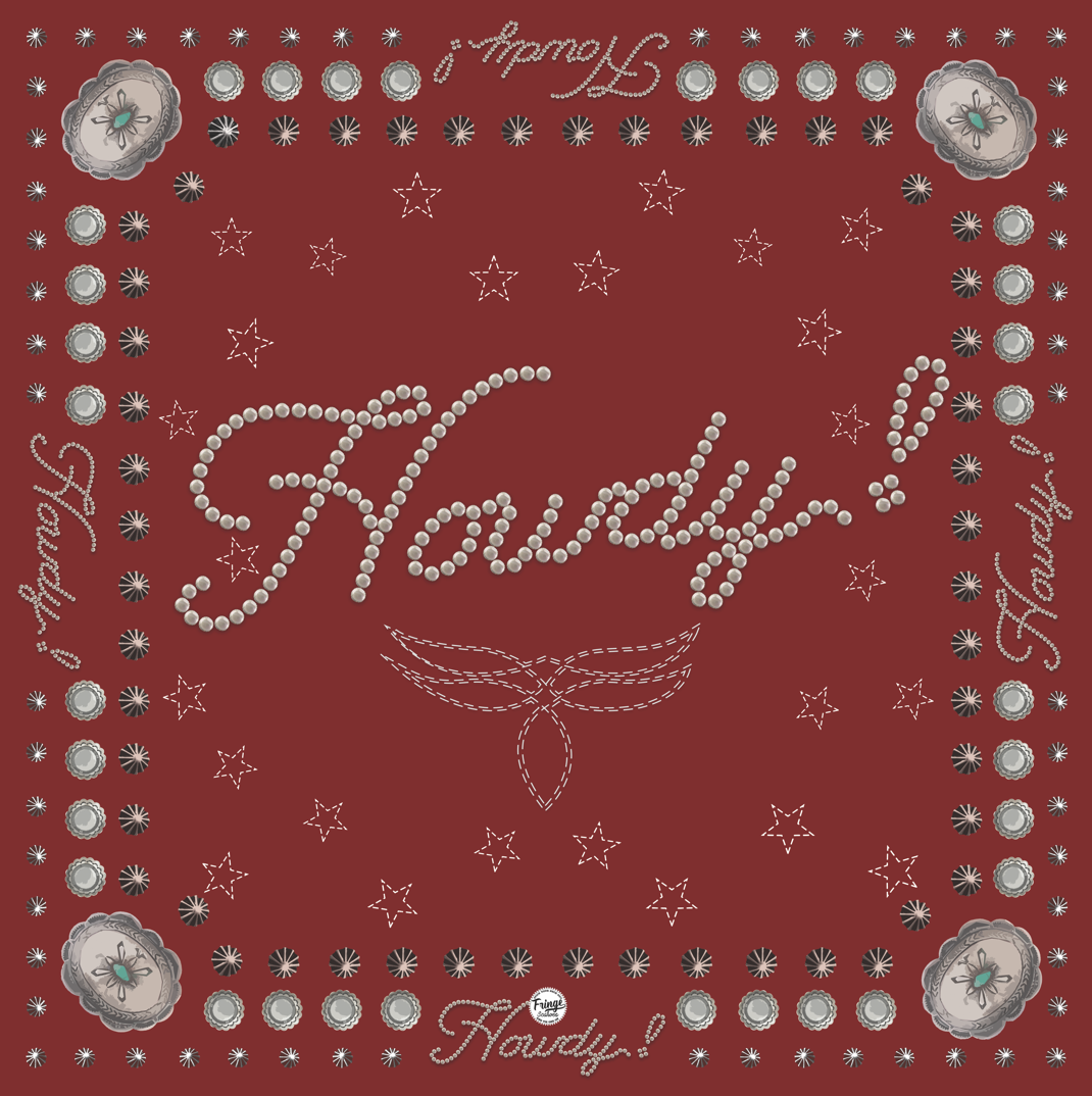 Fringe Scarves Howdy Bandana