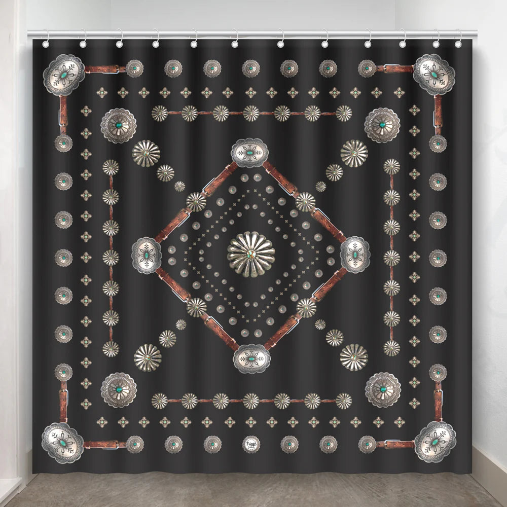 Fringe Shower Curtain - Flagstaff Black