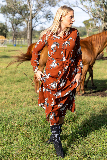 Horse Print Dress