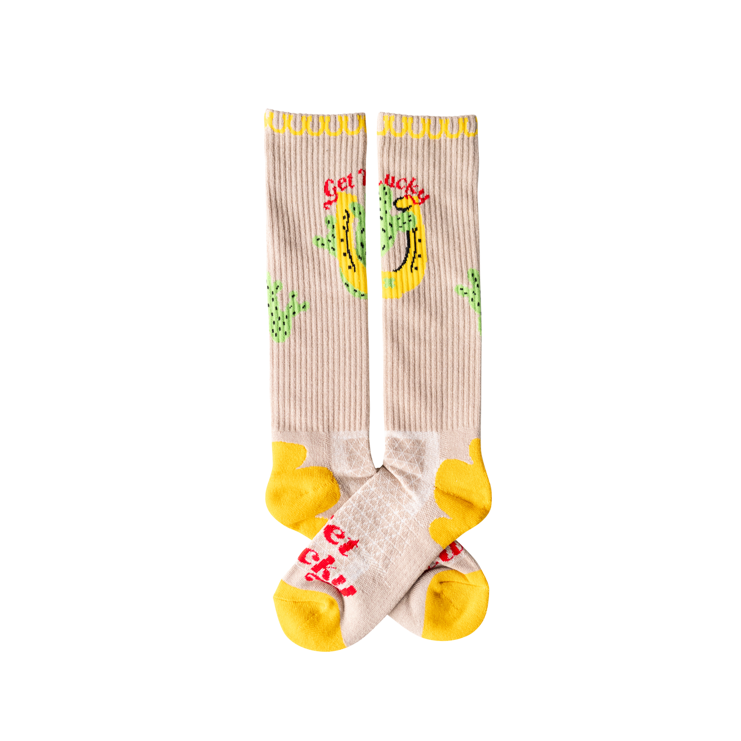 Lucky Chuck Get Lucky Tan Performance Socks