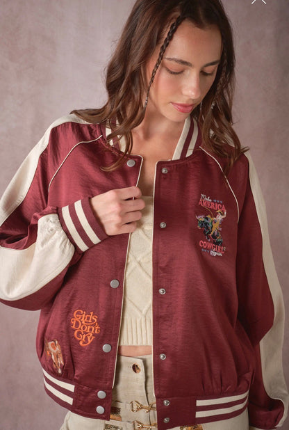 Sweet Heart Rodeo Varsity Jacket