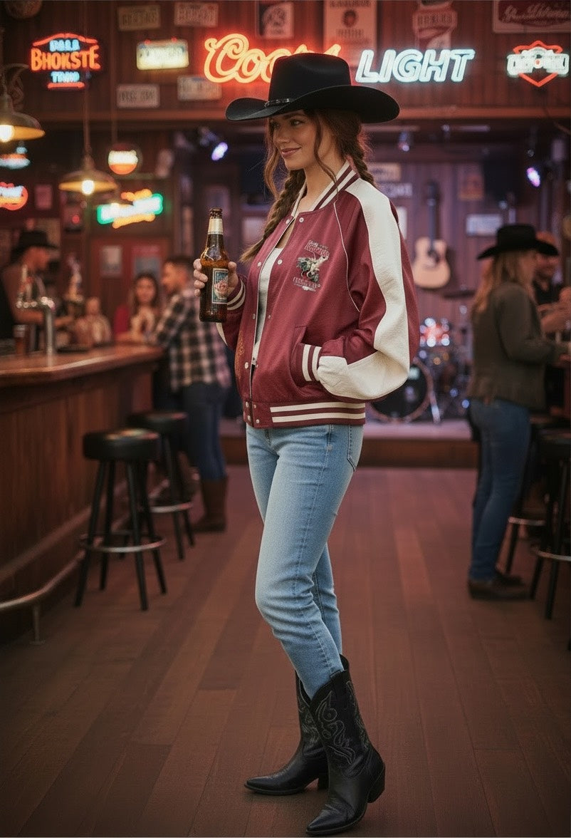 Sweet Heart Rodeo Varsity Jacket