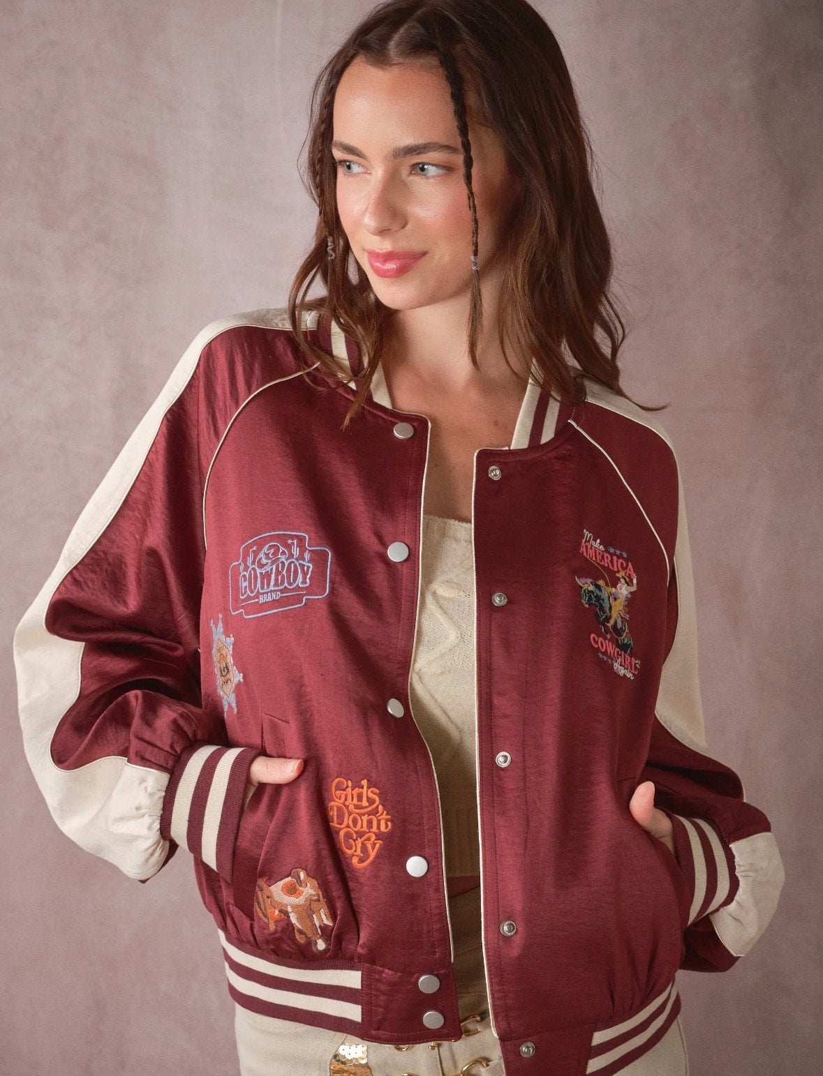 Sweet Heart Rodeo Varsity Jacket