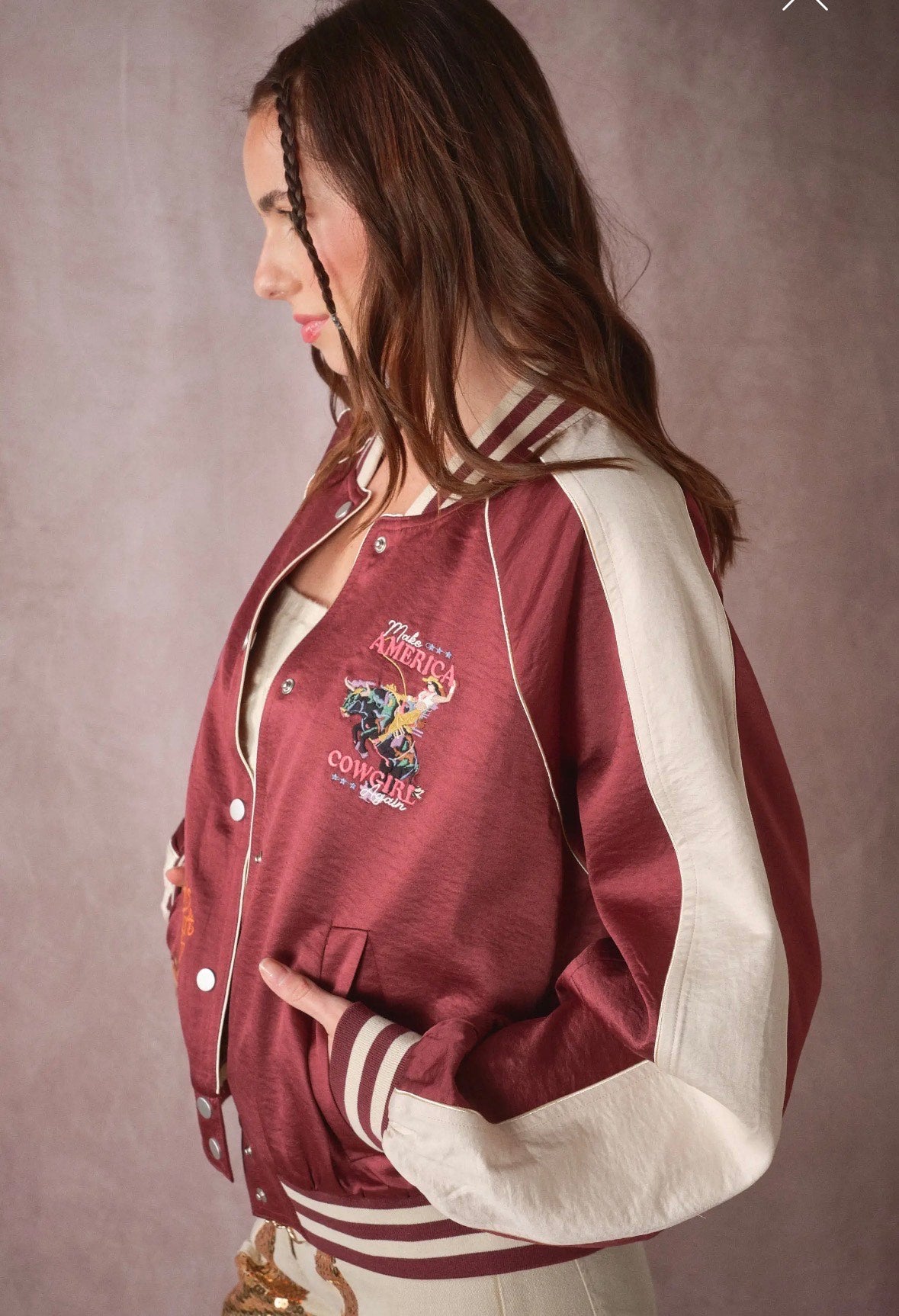 Sweet Heart Rodeo Varsity Jacket