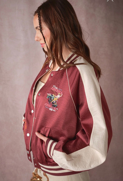 Sweet Heart Rodeo Varsity Jacket