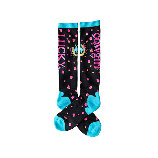 Lucky Chuck Starlit Cowgirl Performance Socks