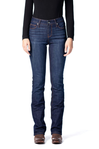 WESTERLY: Straight Leg (Deep Ocean) Orange Copper Stitch